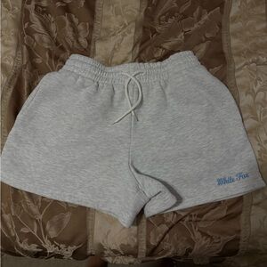 White Fox Sweatpants Shorts